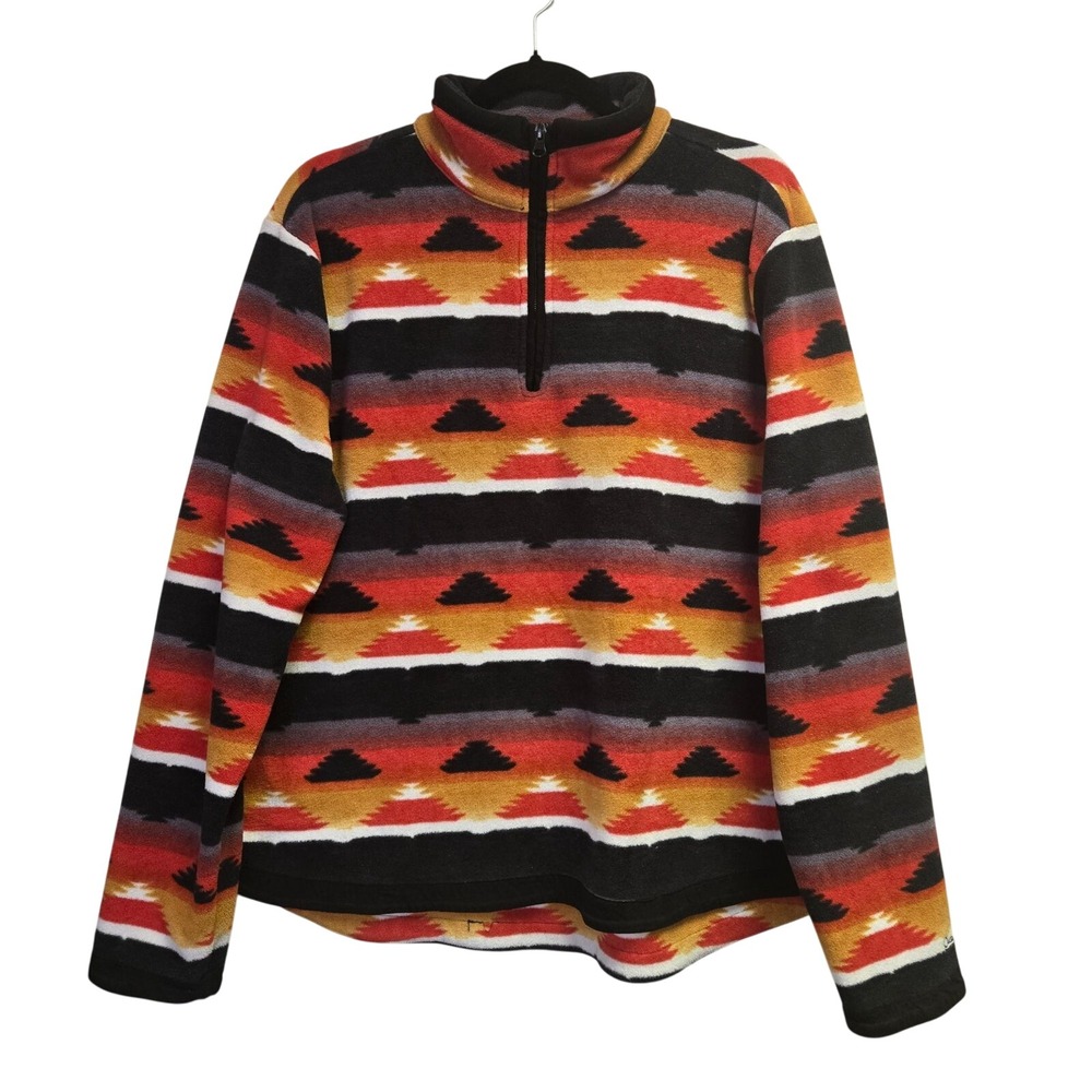 Outback Trading Co Womens XL Celia Henley Half-Zip Fleece Pullover Southwest Pat